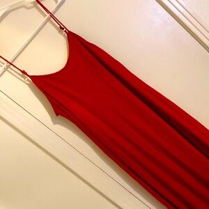Faded Glory Spaghetti strap red maxi dress